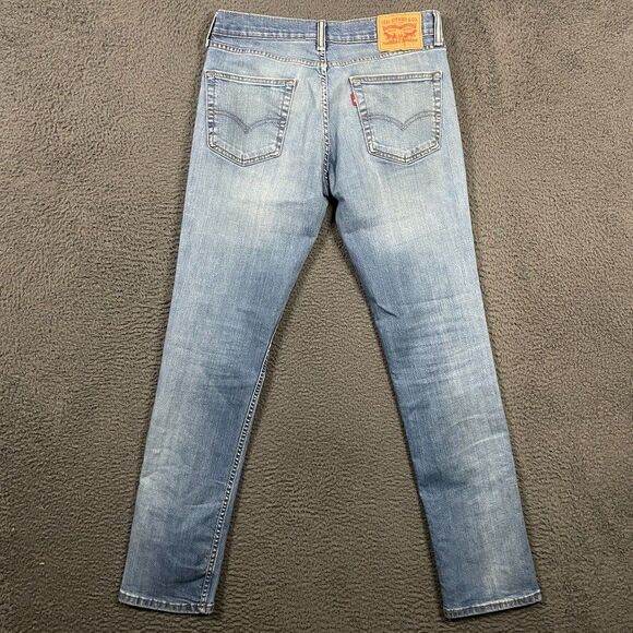 Levis Jeans Mens 32x34 (Fits 31x32) Blue 511 Slim Fit Light Wash Denim Stretch - Picture 6 of 16